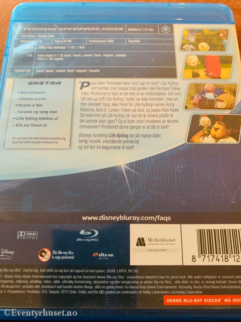 Disney Blu Ray Gullnummer 45. Lille Kylling. Blu-Ray Disc