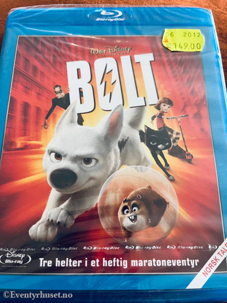 Disney Blu-Ray Gullnummer 48. Bolt. 2008. Ny I Plast! Blu-Ray Disc