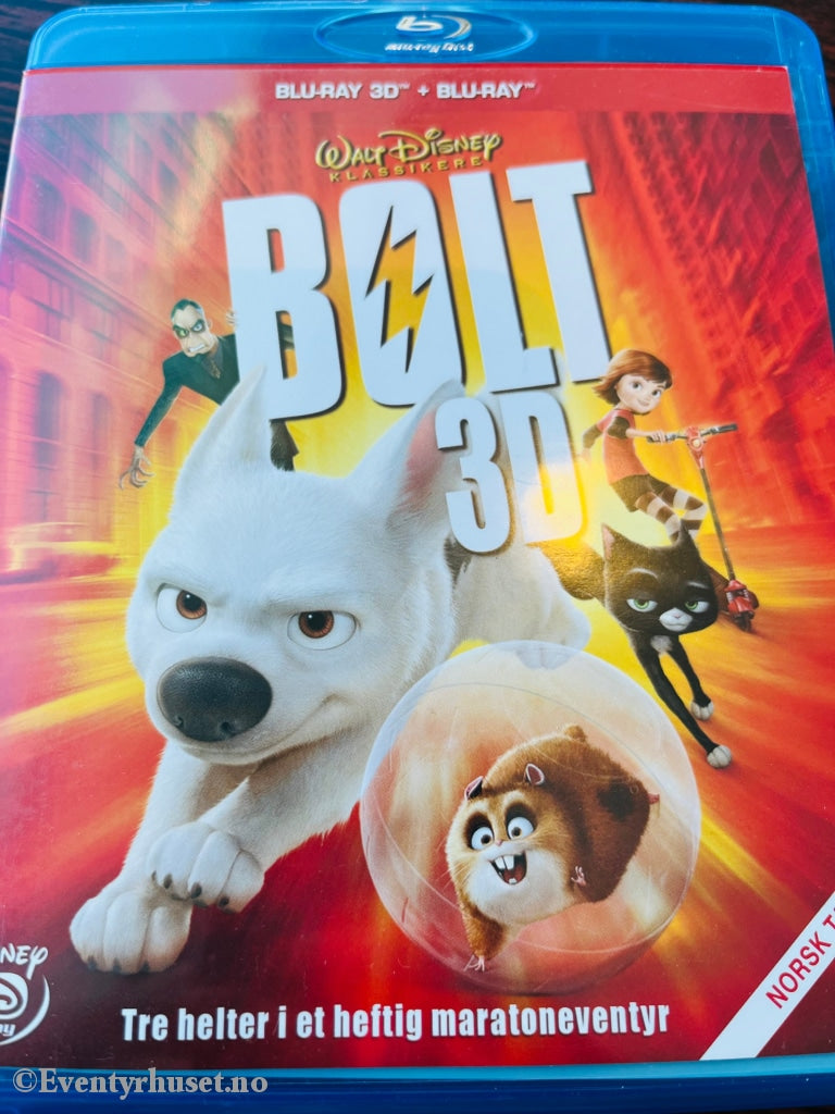 Disney Blu-Ray Gullnummer 48. Bolt 3D. 2008. Blu-Ray Disc