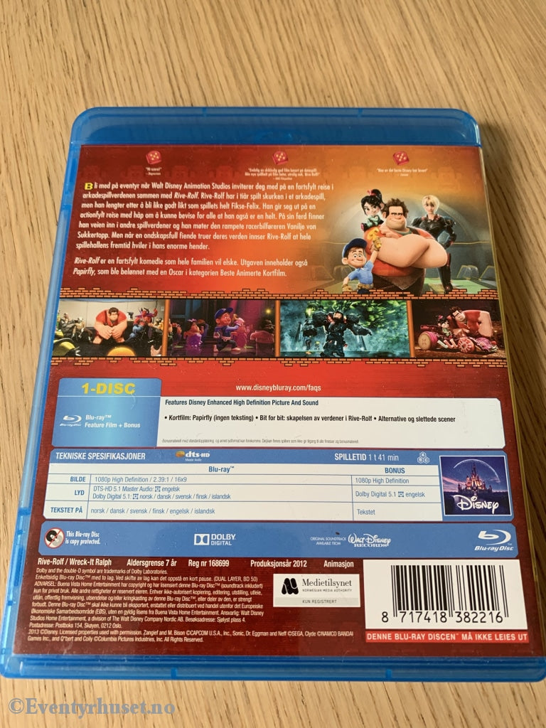 Disney Blu-Ray. Gullnummer 51. Rive-Rolf. Blu-Ray Disc