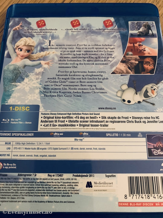 Disney Blu Ray. Frost. Blu-Ray Disc