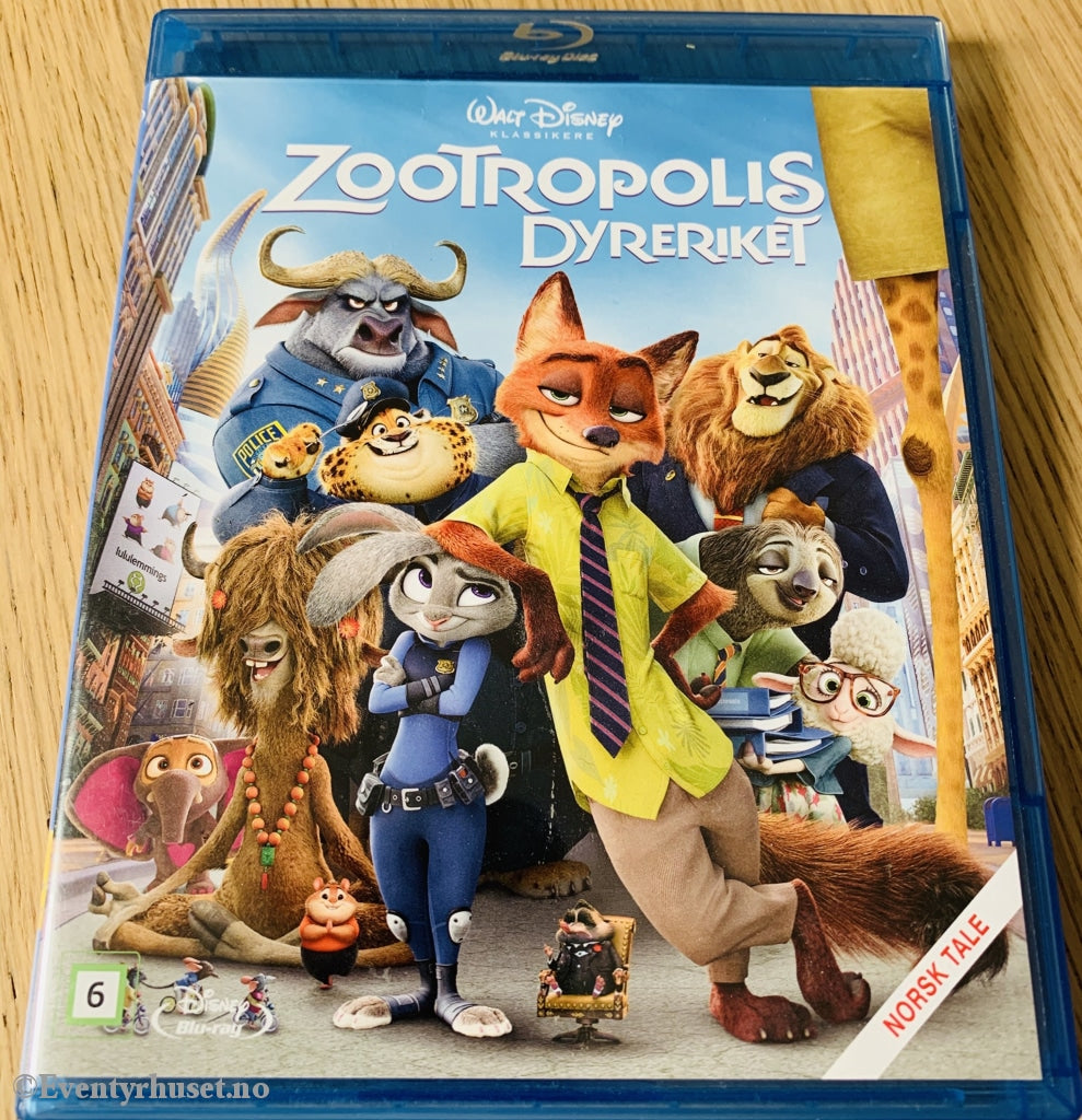 Disney Blu-Ray. Gullnummer 54. Zootropolis. Blu-Ray Disc