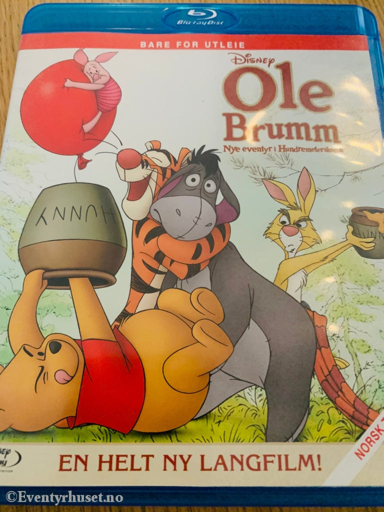 Disney Blu-Ray. Ole Brumm - Nye Eventyr I Hundremeterskogen. 2011. Leiefilm. Dvd