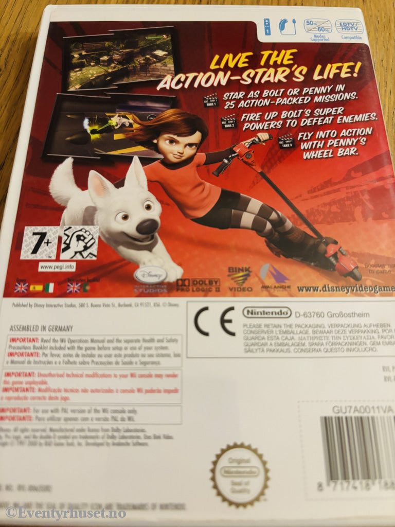 Disney BOLT . Nintendo Wii.