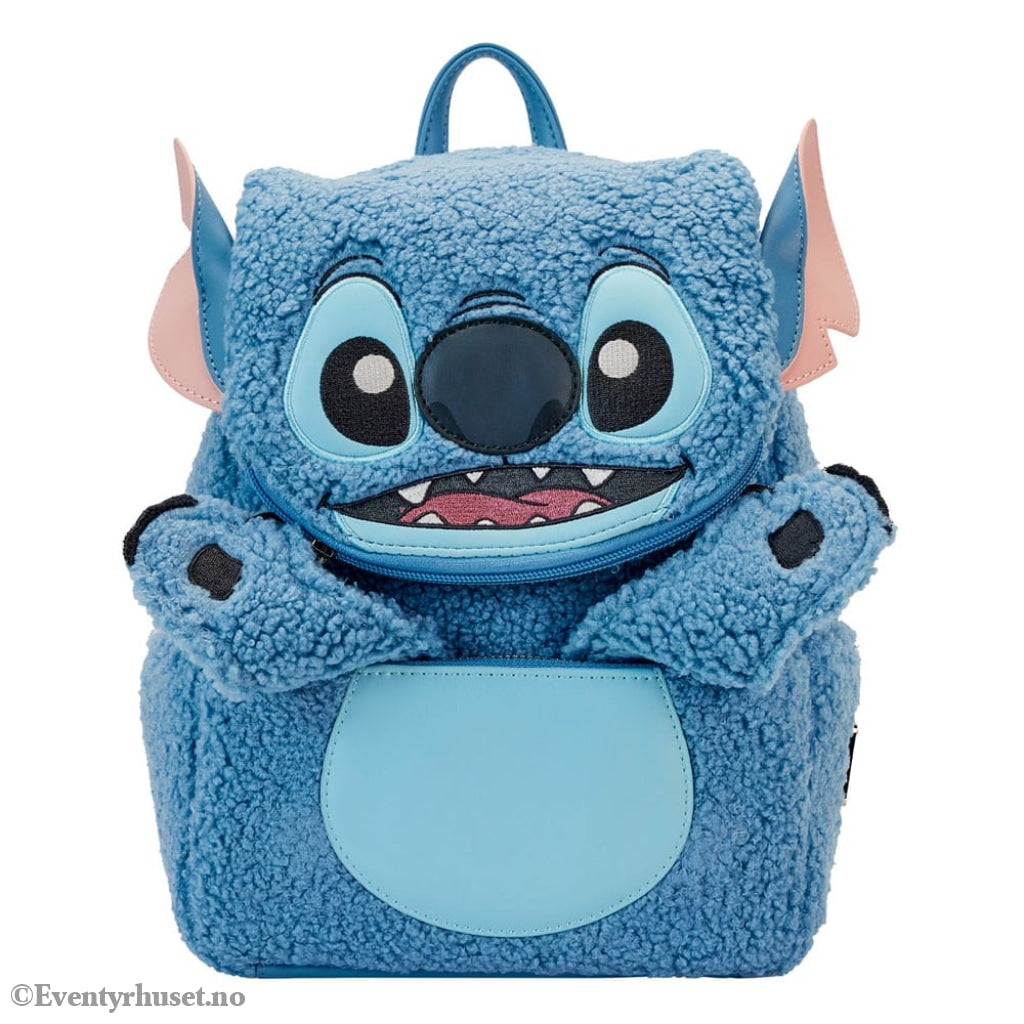 Disney by Loungefly Backpack Stitch Plush Pocket Fashion & Accessories