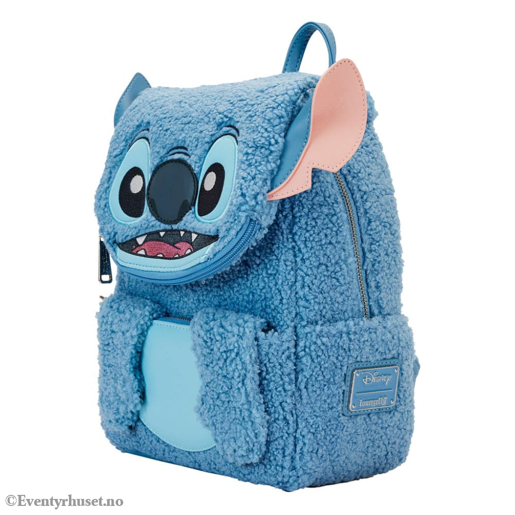 Disney by Loungefly Backpack Stitch Plush Pocket Fashion & Accessories