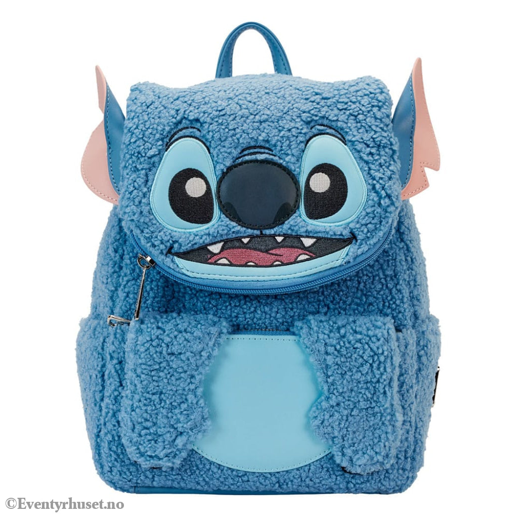 Disney by Loungefly Backpack Stitch Plush Pocket Fashion & Accessories