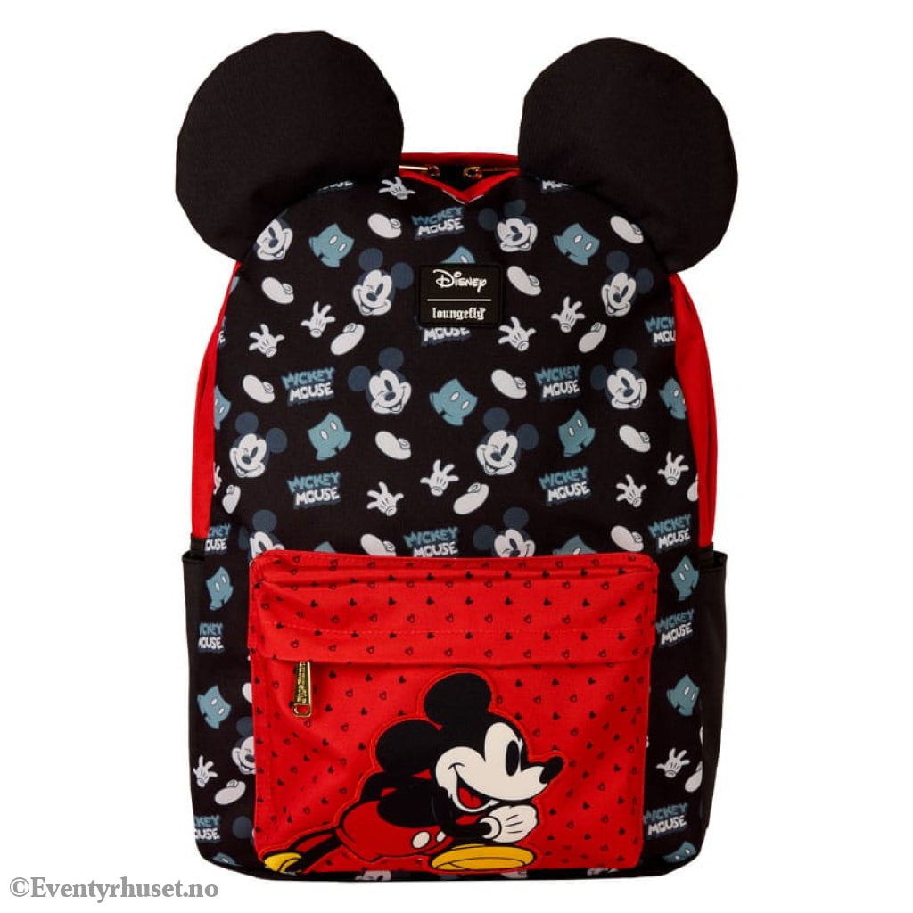 Disney by Loungefly Full-Size Nylon Backpack Mickey Mouse Fashion & Accessories