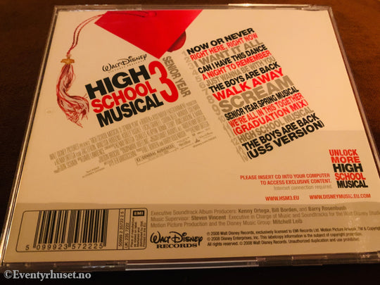 Disney Cast. 2008. High School Musical 3: Senior Year. Musikk på CD.