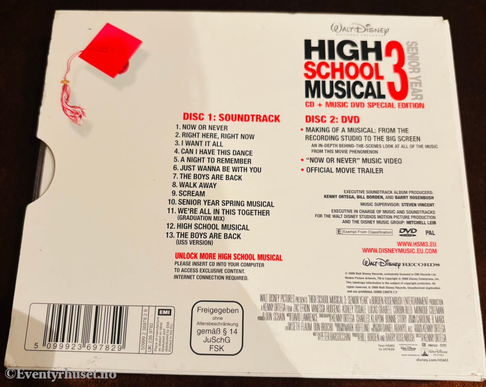 Disney CD. High School Musical 3. CD + DVD.