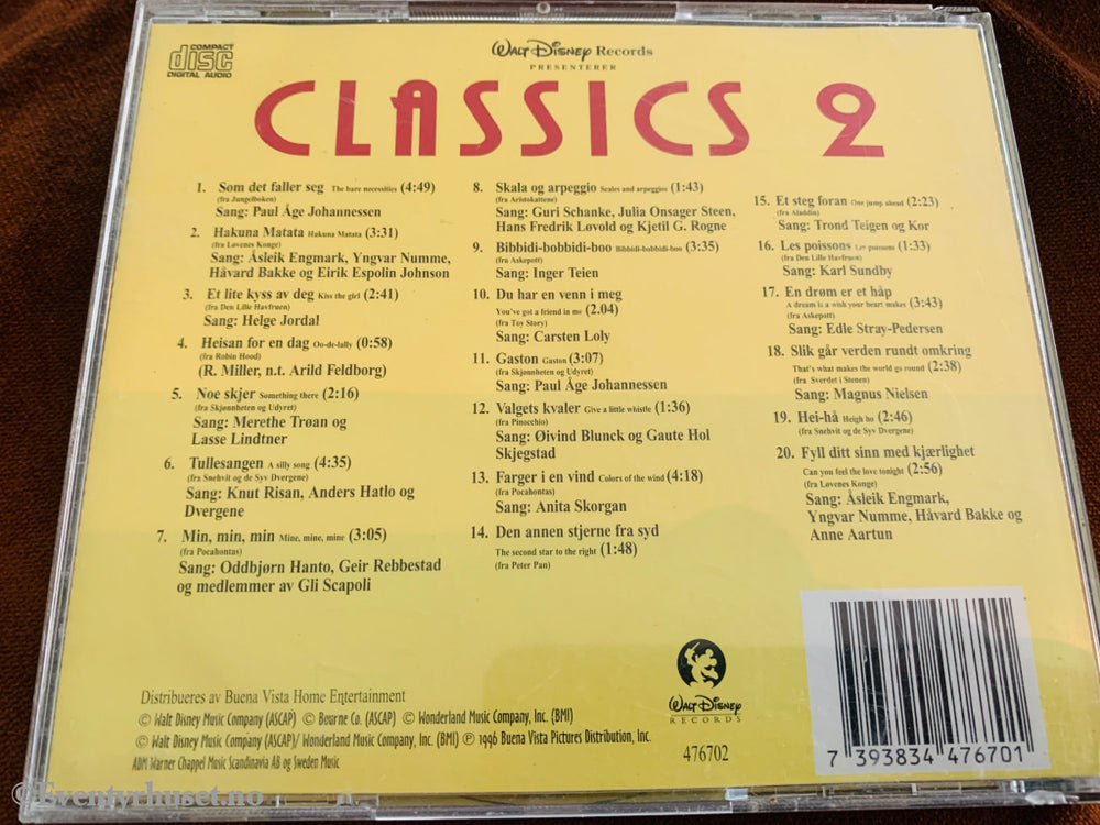 Disney - Classics 2. Barne-CD.