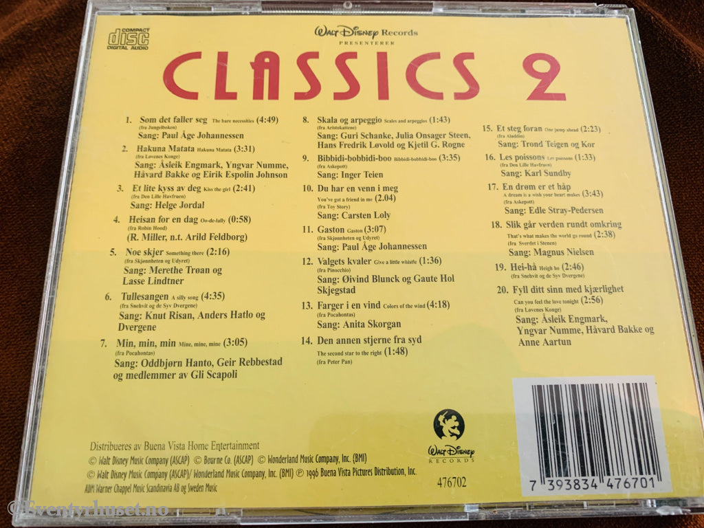 Disney - Classics 2. Barne-CD.