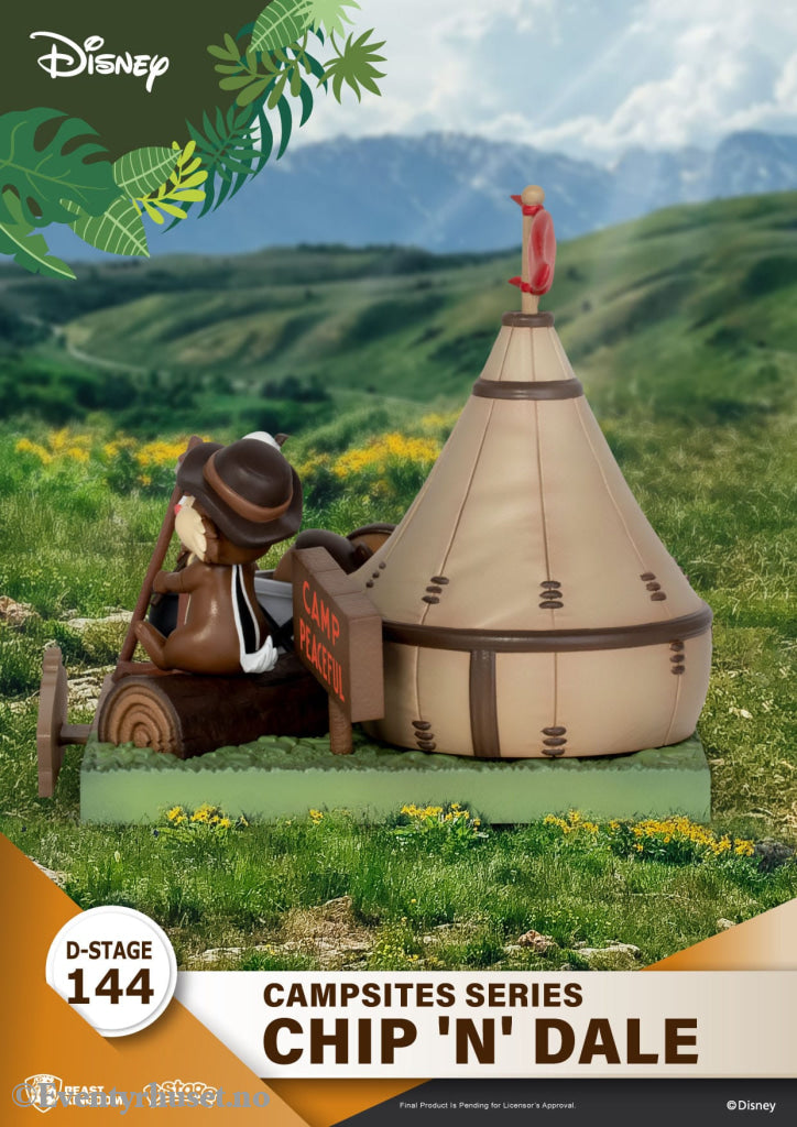 Disney D-Stage Campsite Series PVC Diorama Chip & Dale 10 cm. Mint In Sealed Box (MISB)! Actionfigur