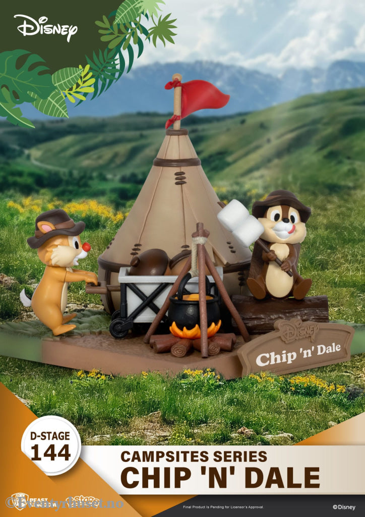 Disney D-Stage Campsite Series PVC Diorama Chip & Dale 10 cm. Mint In Sealed Box (MISB)! Actionfigur