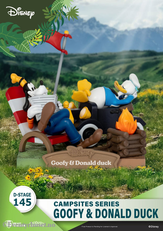 Disney D-Stage Campsite Series PVC Diorama Goofy & Donald Duck 10 cm. Mint In Sealed Box (MISB)! Actionfigur