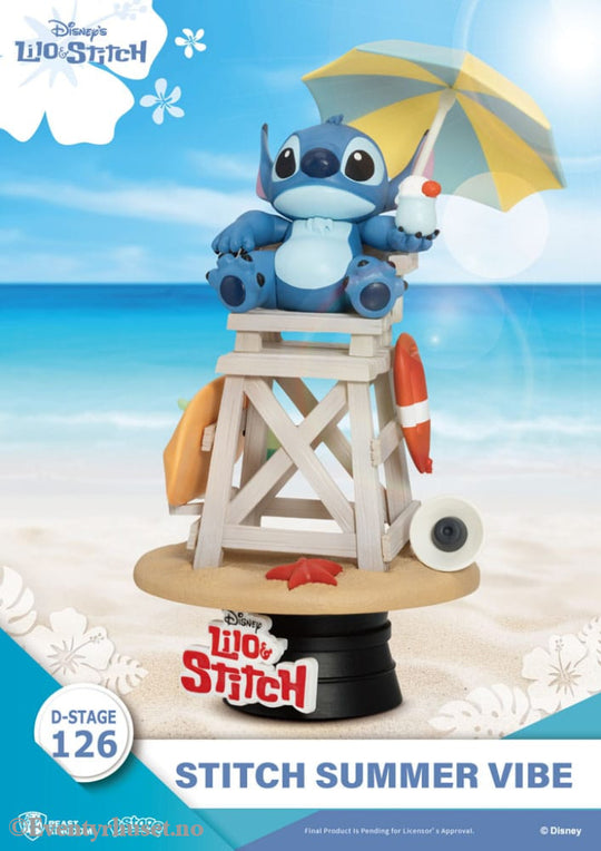 Disney D-Stage PVC Diorama Stitch Summer Vibe 16 cm Collectibles