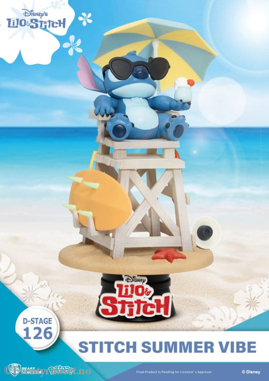 Disney D-Stage PVC Diorama Stitch Summer Vibe 16 cm Collectibles