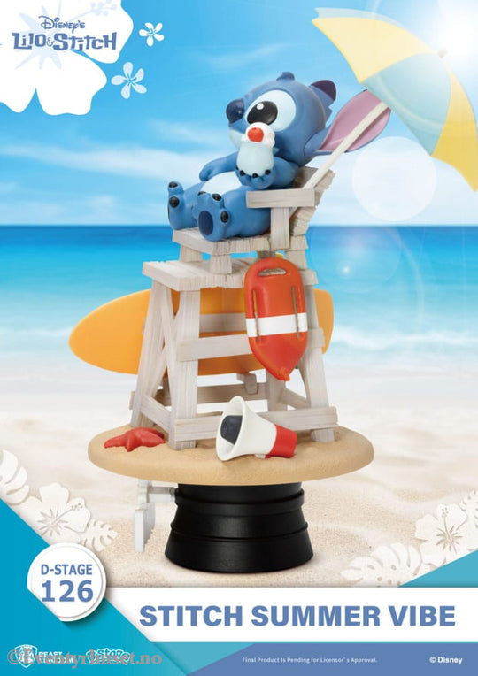 Disney D-Stage PVC Diorama Stitch Summer Vibe 16 cm Collectibles