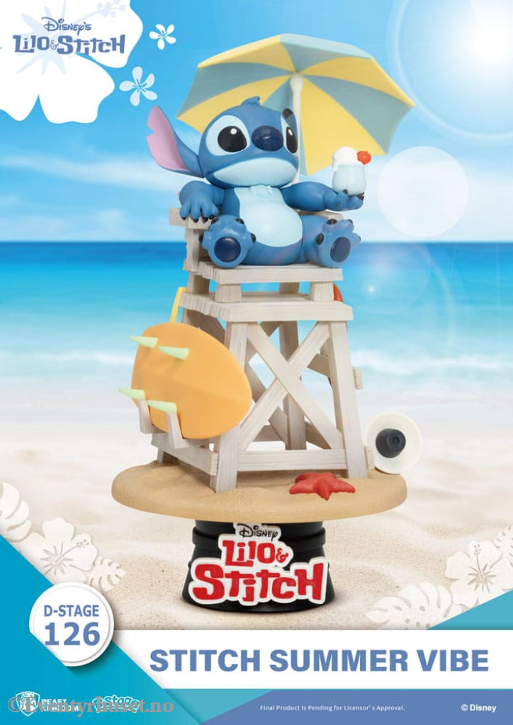Disney D-Stage PVC Diorama Stitch Summer Vibe 16 cm Collectibles
