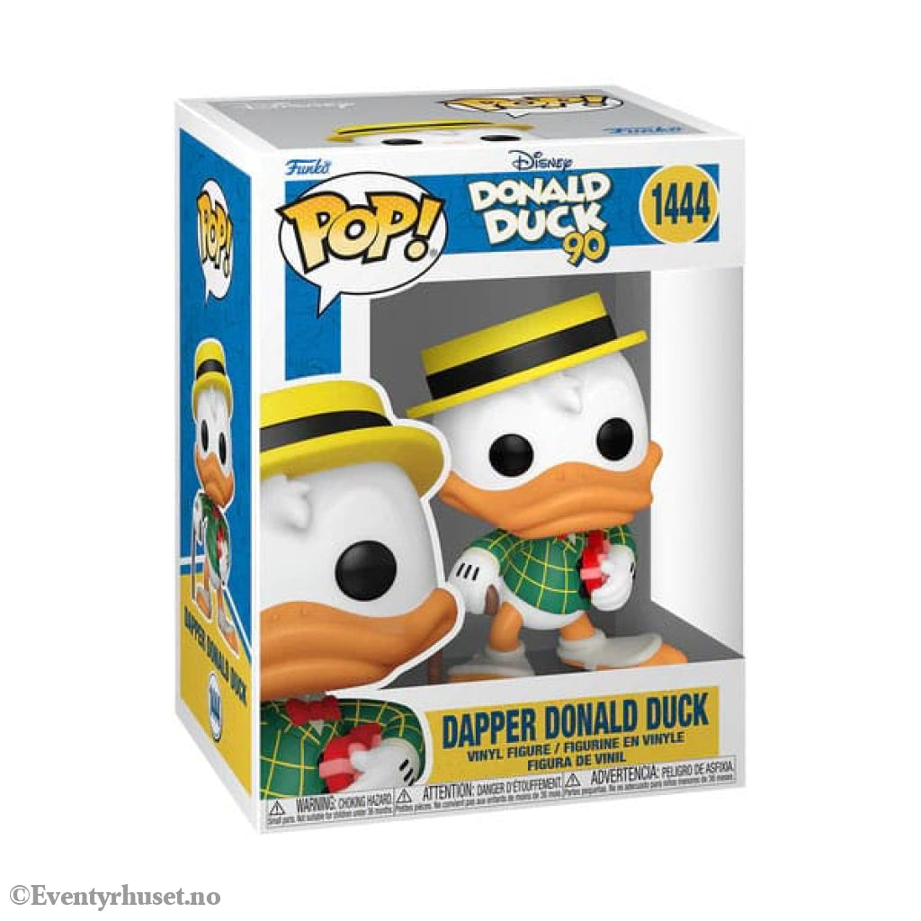 Disney DD 90th Anniversary POP! Disney Vinyl Figure Donald Duck(dapper) 9 cm Collectibles