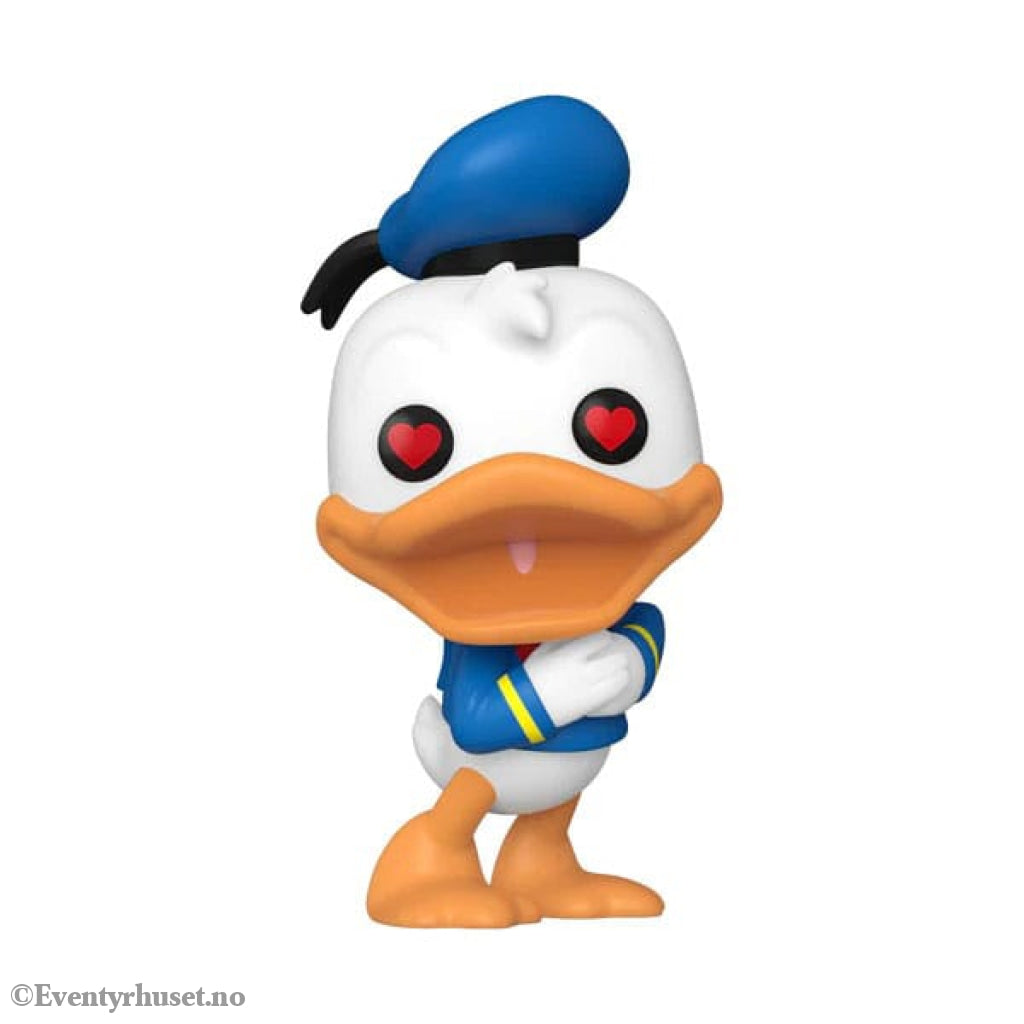 Disney DD 90th Anniversary POP! Disney Vinyl Figure Donald Duck(heart eyes) 9 cm Collectibles