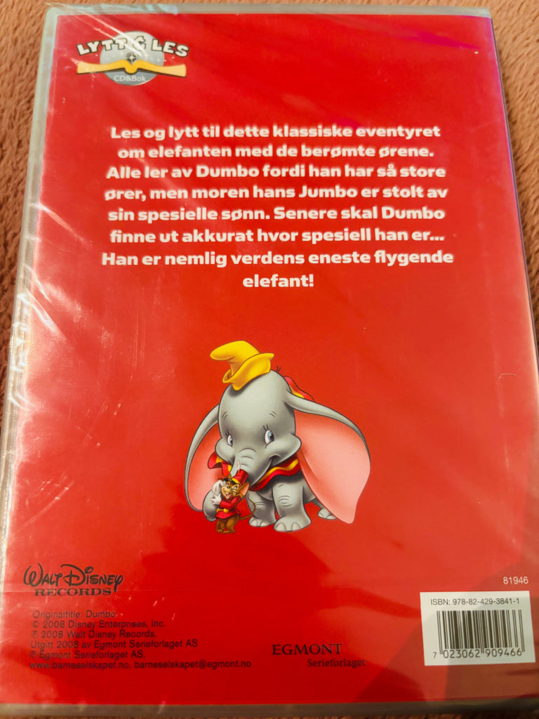 Disney – Dumbo. Lydbok på CD. Ny i plast!