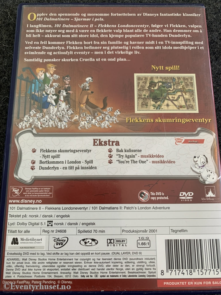 Disney Dvd. 101 Dalmatinere 2. 2001. Dvd