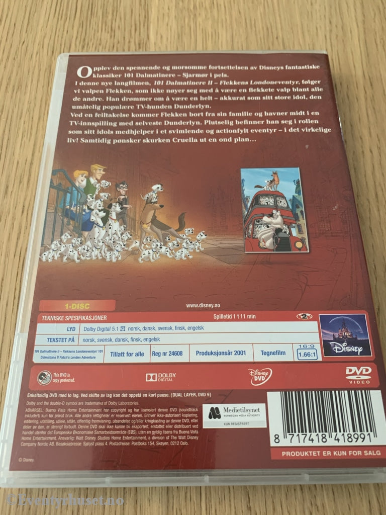 Disney Dvd. 101 Dalmatinere 2. 2001. Dvd