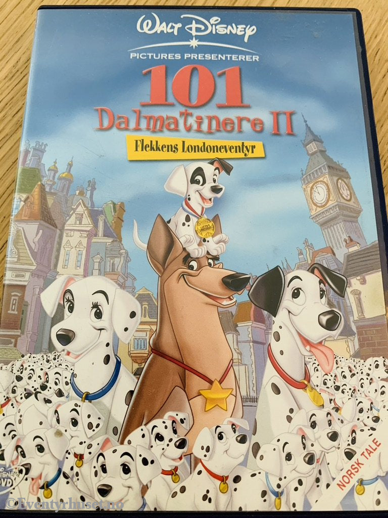 Disney Dvd. 101 Dalmatinere 2 - Flekkens Londoneventyr. 2001. Dvd