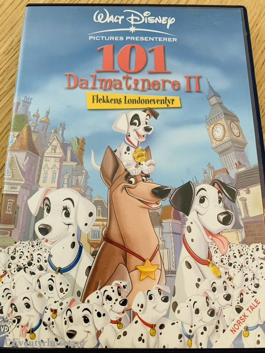 Disney Dvd. 101 Dalmatinere 2 - Flekkens Londoneventyr. 2001. Dvd