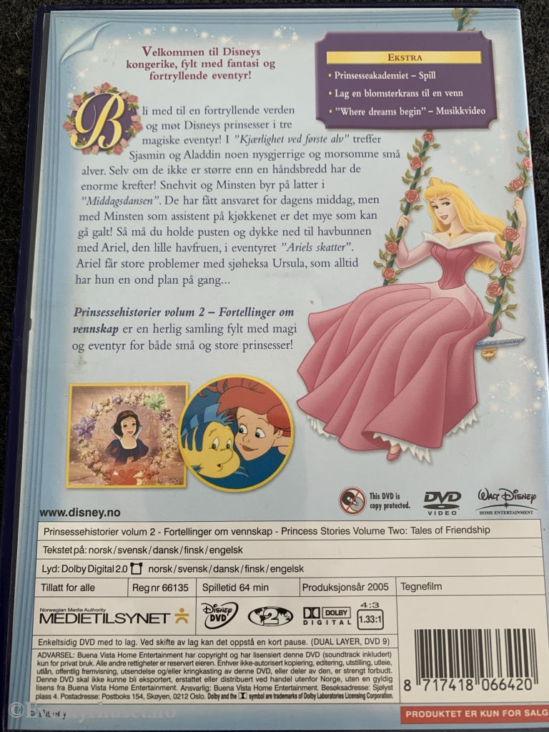 Disney Dvd. 2005. Prinsessehistorier. Volum 2. Dvd