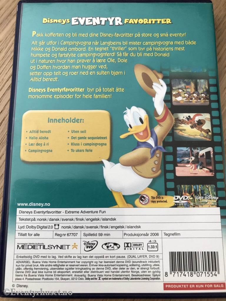 Disney Dvd. 2006. Disneys Eventyrfavoritter. Dvd