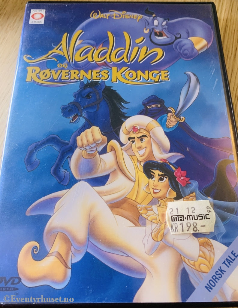 Disney Dvd. Aladdin Og Røvernes Konge. 1998. Dvd