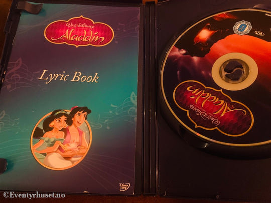 Disney Dvd. Aladdin Sing-Along Spesialutgave. Slipcase. Dvd