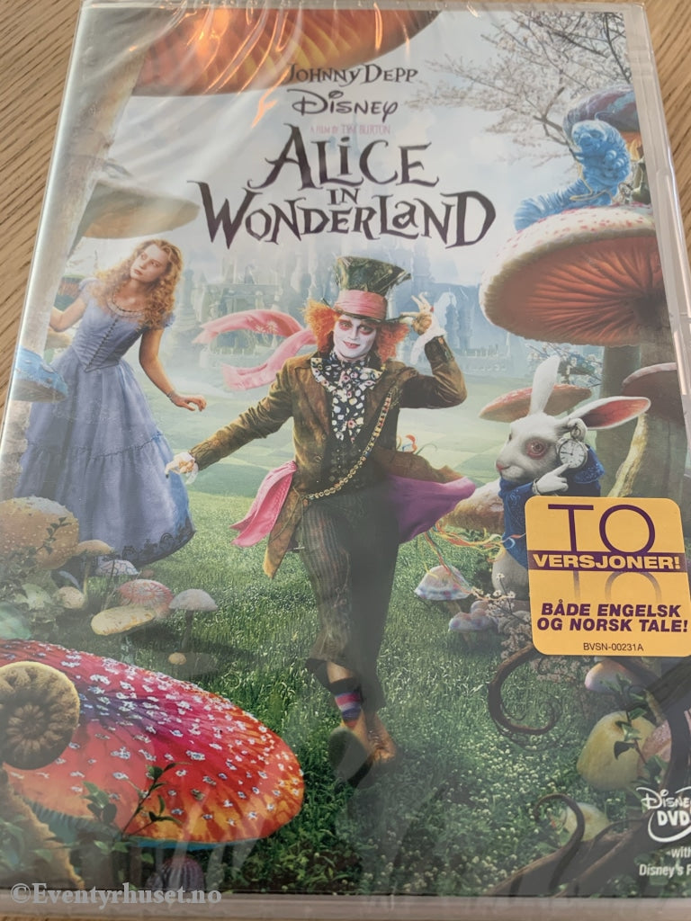 Disney Dvd. Alice In Wonderland. Ny I Plast! Dvd