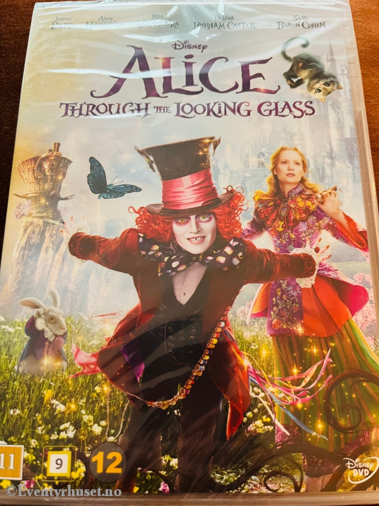 Disney Dvd. Alice Through The Looking Glass. Ny I Plast! Dvd