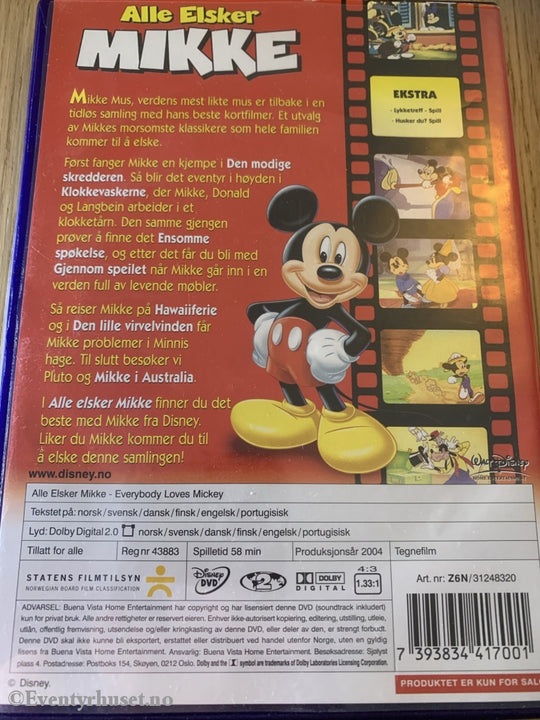 Disney Dvd. Alle Elsker Mikke. 2004. Dvd