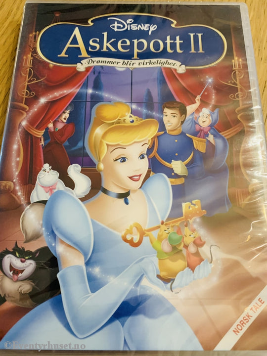 Disney Dvd. Askepott 2. 2001. Ny I Plast! Dvd