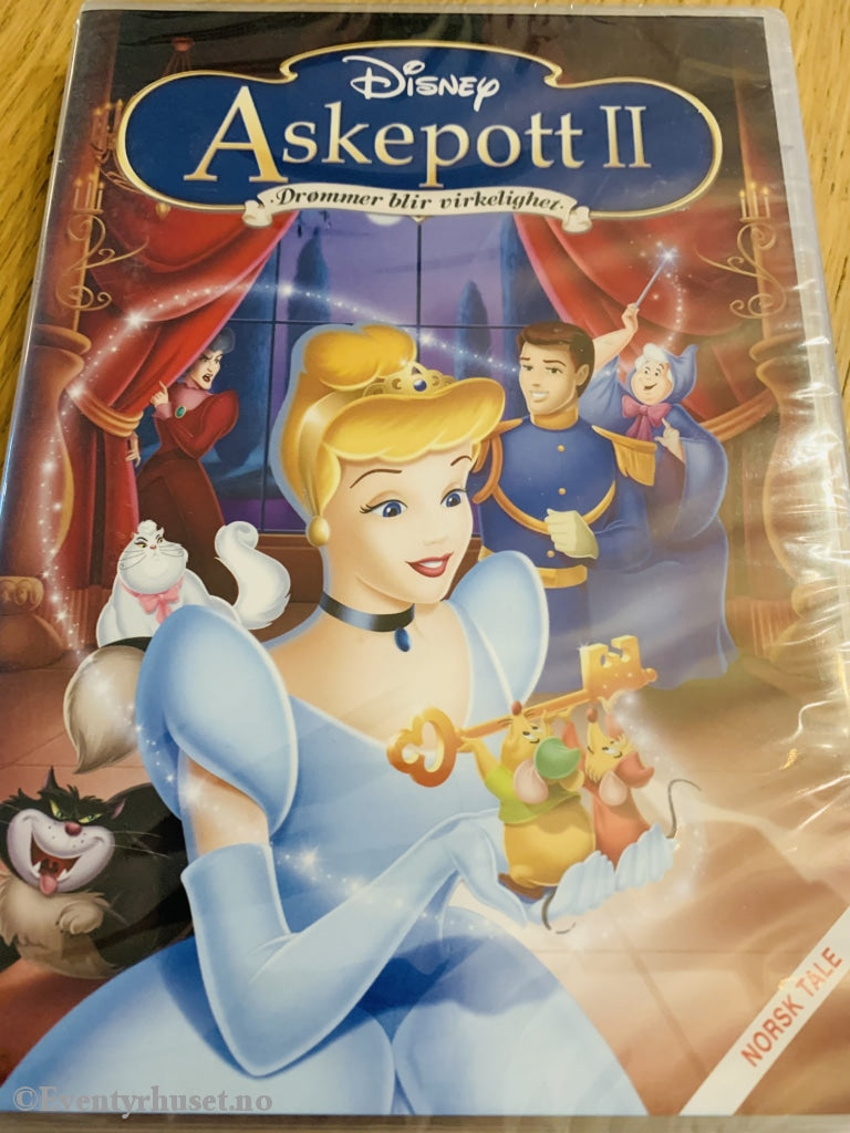 Disney Dvd. Askepott 2. 2001. Ny I Plast! Dvd