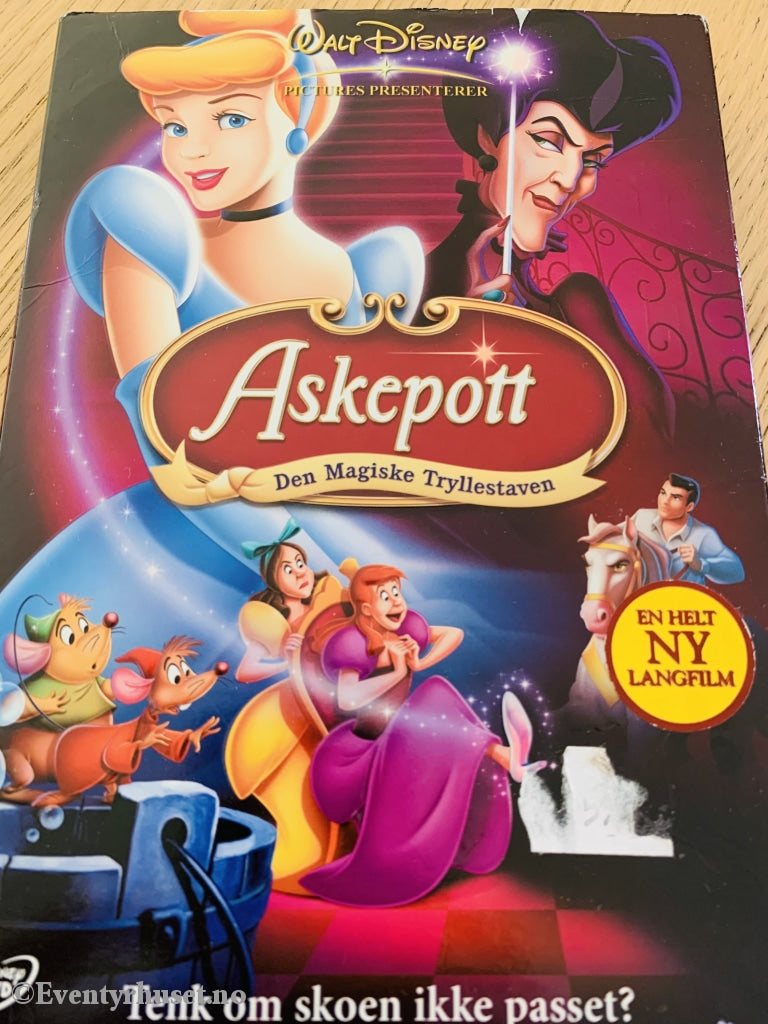 Disney Dvd. Askepott - Den Magiske Tryllestaven. 2006. Slipcase. Dvd