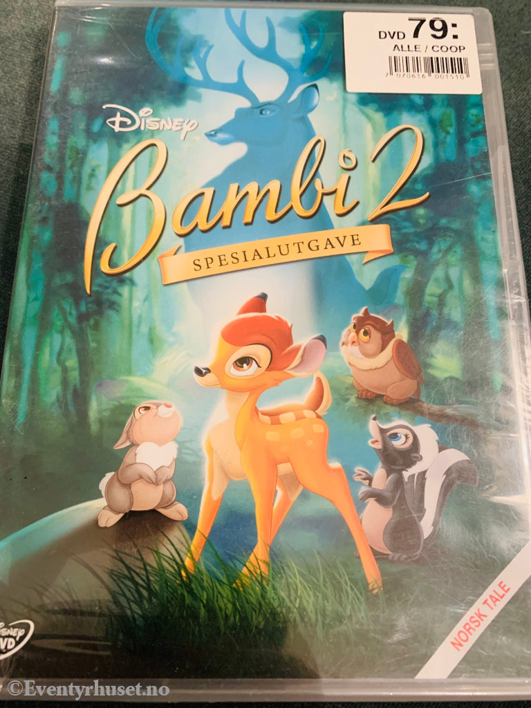 Disney Dvd. Bambi 2. Ny I Plast! Dvd