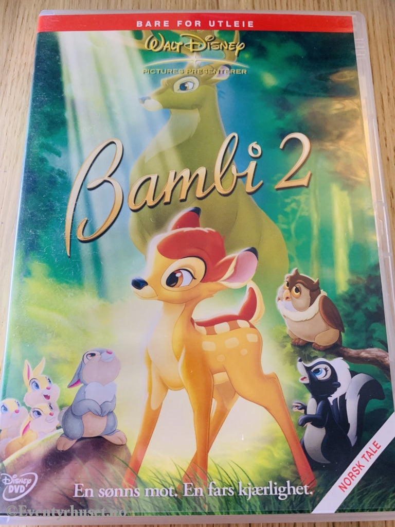 Disney Dvd. Bambi 2. Utleiefilm. Dvd