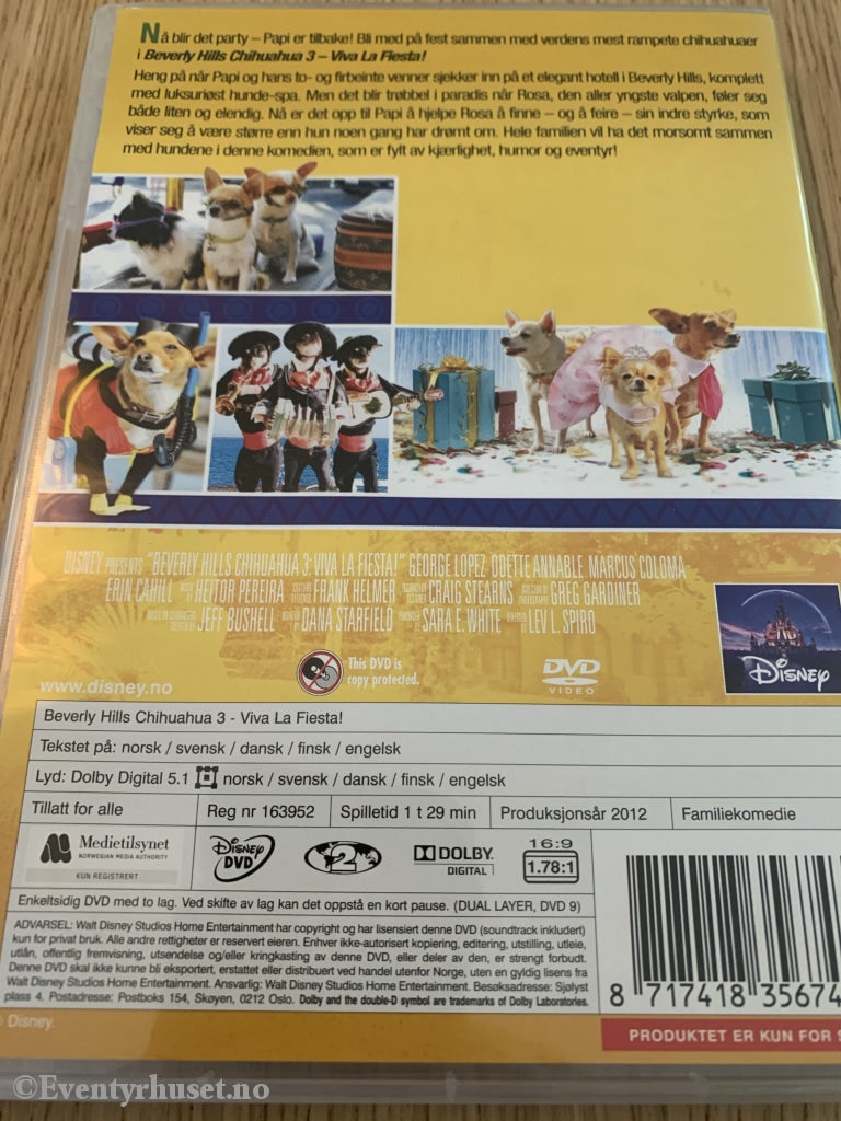 Disney Dvd. Beverly Hills Chihuahua 3. 2012. Dvd