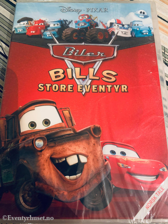 Disney Dvd. Biler - Bills Store Eventyr. Ny I Plast! Dvd