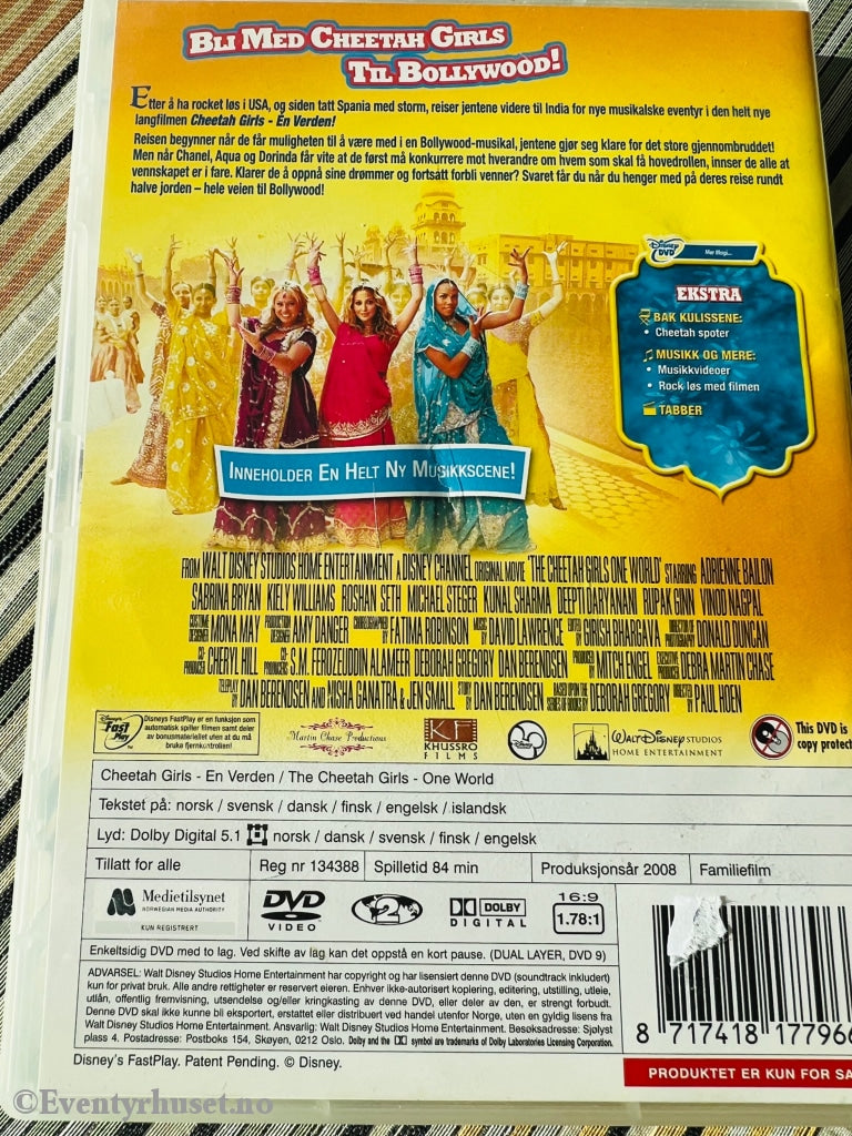 Disney Dvd. Cheetah Girls - En Verden. Dvd