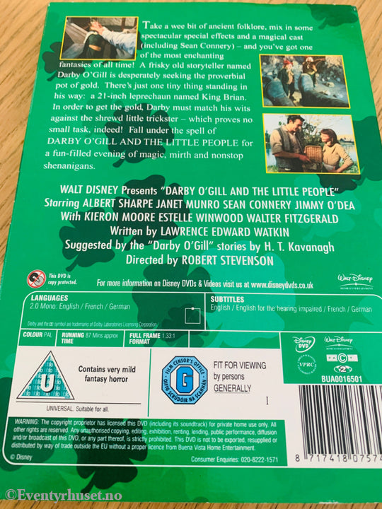 Disney DVD. Darby O’Gill and the Little People (1959).