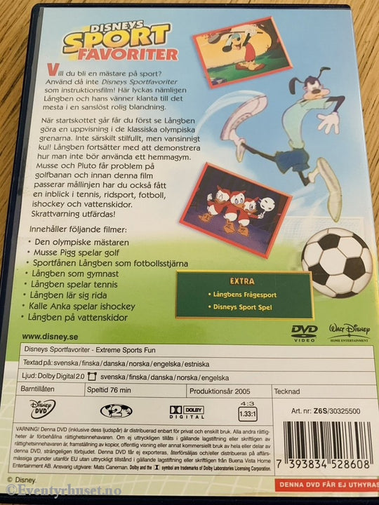 Disney Dvd. Disneys Sportsfavoritter. 2005. Dvd