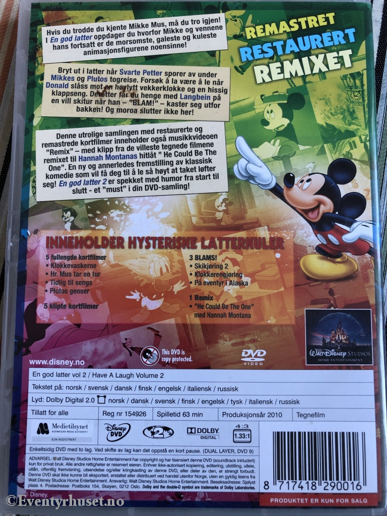 Disney Dvd. En God Latter! Vol. 2. 2010. Dvd