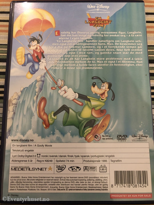 Disney Dvd. En Langbeint Film. 1995. Dvd