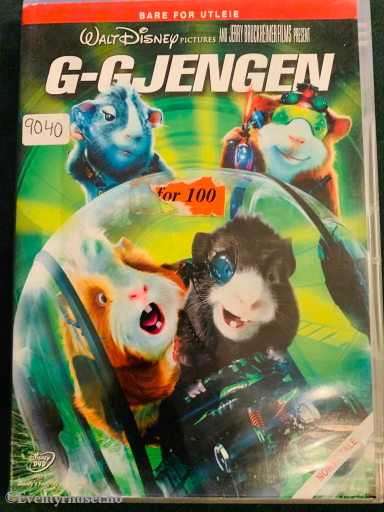 Disney Dvd. G-Gjengen. 2009. Dvd Leiefilm.